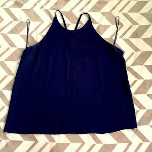 Lauren Conrad Navy Blue Blouse